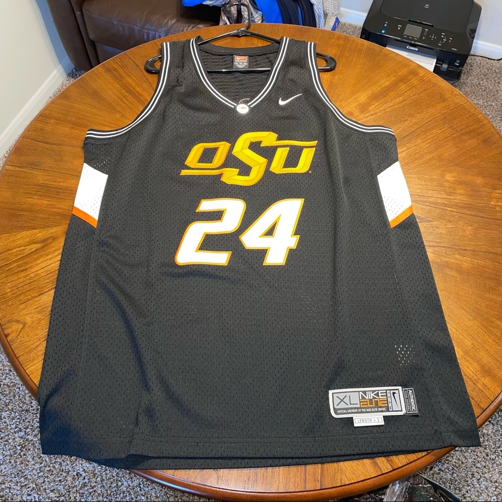 OK STATE MENS XL NIKE AUTHENTIC JERSEY +2 length